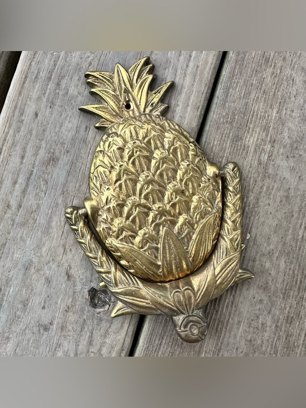Vintage Brass Pineapple Door Knocker